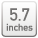 5.7英寸